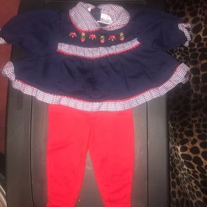 Red, white, and blue set 6-9 months